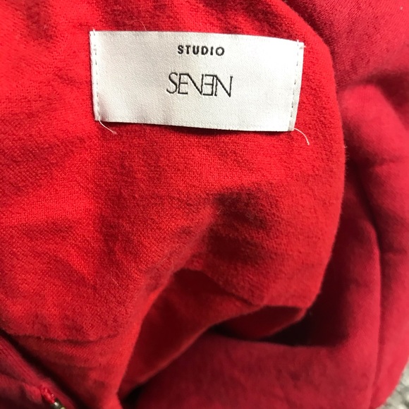 (RARE) Studio seven shirt layered parka hoodie - Picture 3 of 6